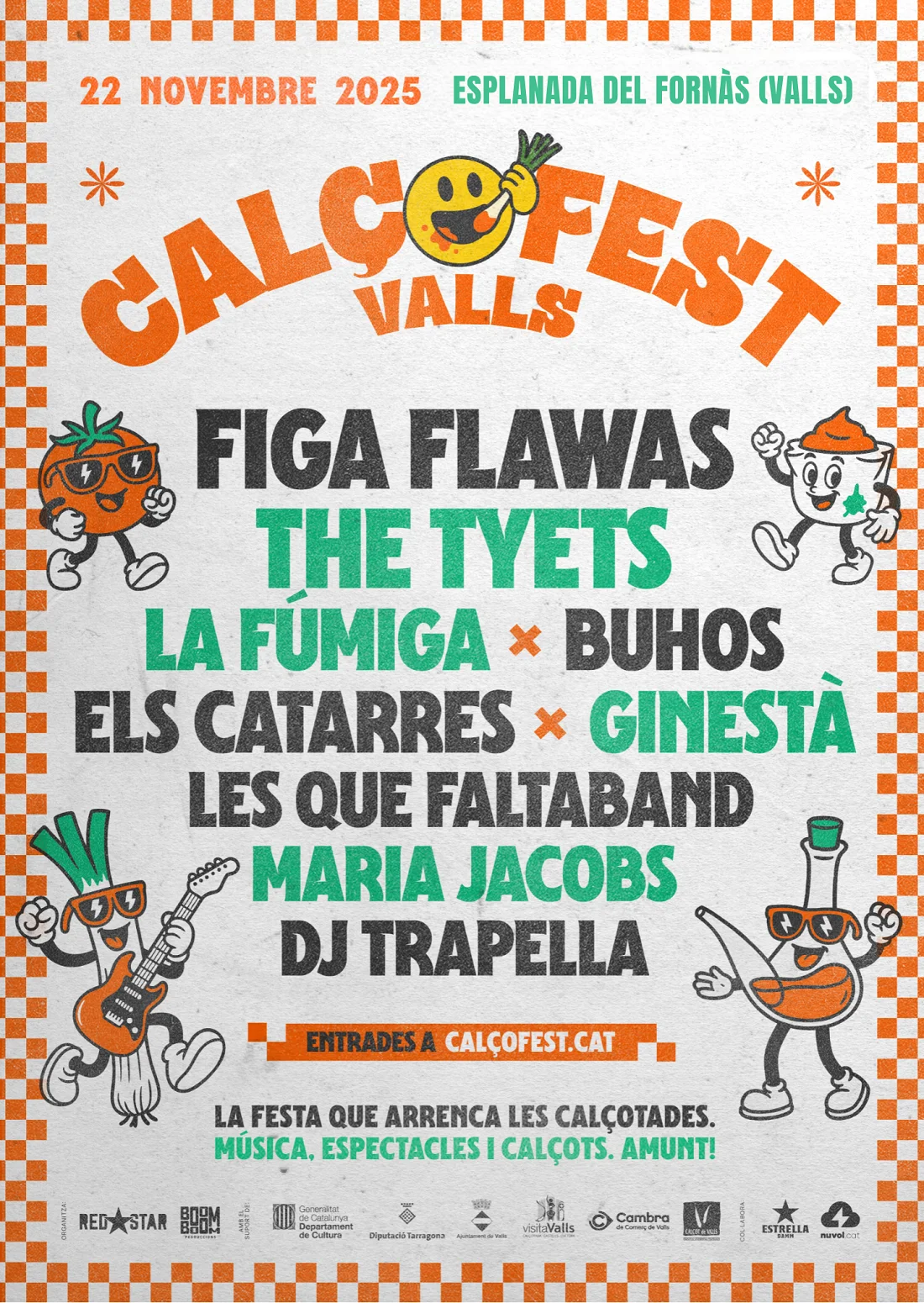 Cartell històric del Calçofest 2025, celebrat el 22 de novembre a Valls.